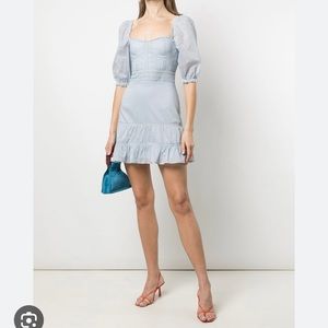Reformation Puff-sleeve Mini Dress